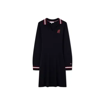 Tommy Hilfiger Long Sleeved Dresses Women's Navy Blue