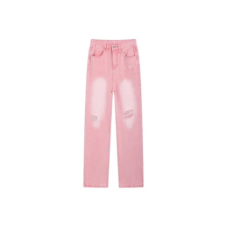 Garbege Jeans Women's Pink-0