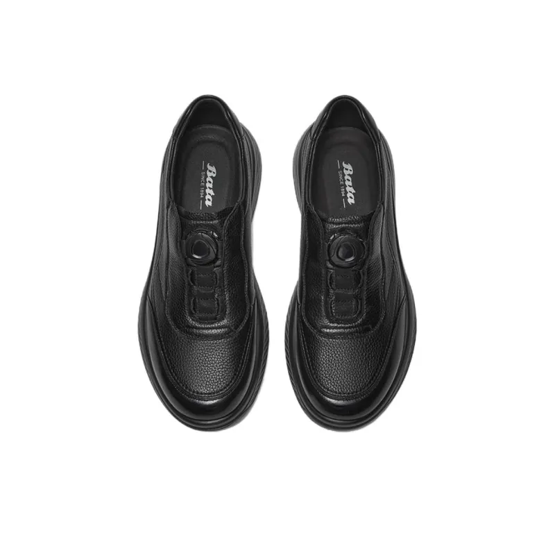 BATA Breathable Low Top Casual Shoes Men's Black-2