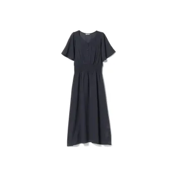 Beams Short Sleeved Dresses Women's Blue