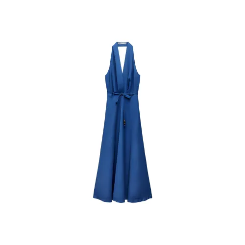 ZARA Sleeveless Dress Women's Famous Blue