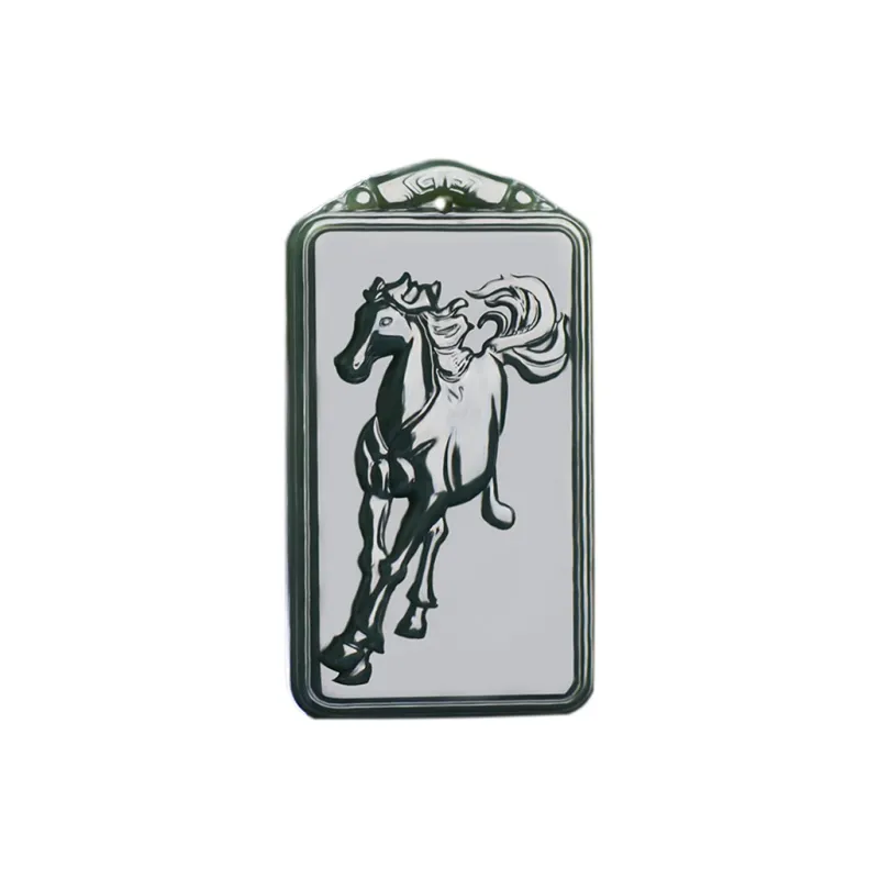 KUNYUYAO Hetian Jade Pendants Green Jade Unisex-30