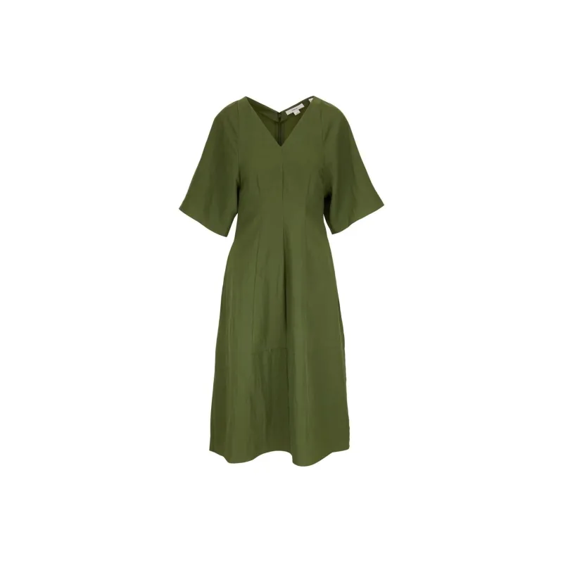 VINCE Short sleeve V neck Dress-0