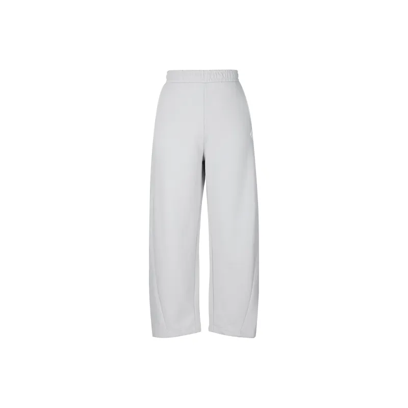 Adidas Knitted Sports Pants Women's Light Gray-0