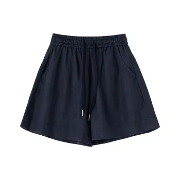 SOON FLOWER Casual Shorts Women's Navy Blue