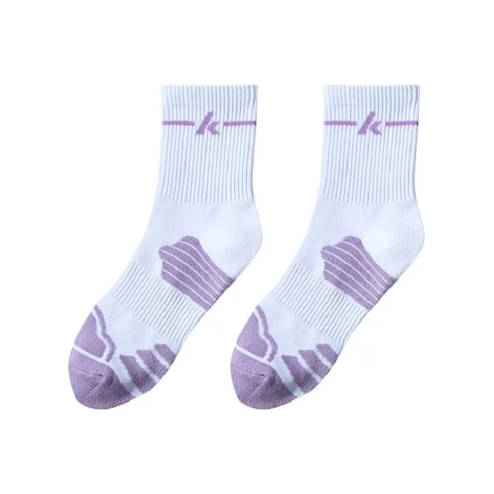 Kawasaki Feitian Series Mid Calf Socks Women's Pink/Purple/Cyan-4