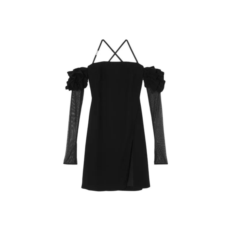 VERSACE JEANS COUTURE Ruffled Sleeve Dress-0