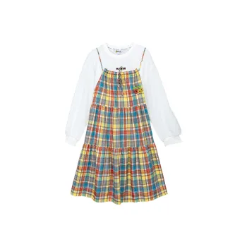 B.Duck Long Sleeved Dresses Women's Multicolor Gradient