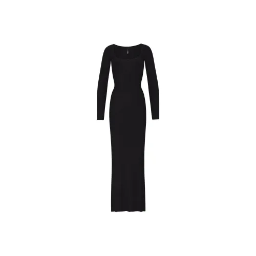 Skims Long Sleeved Dresses Women's ONYX/Onyx