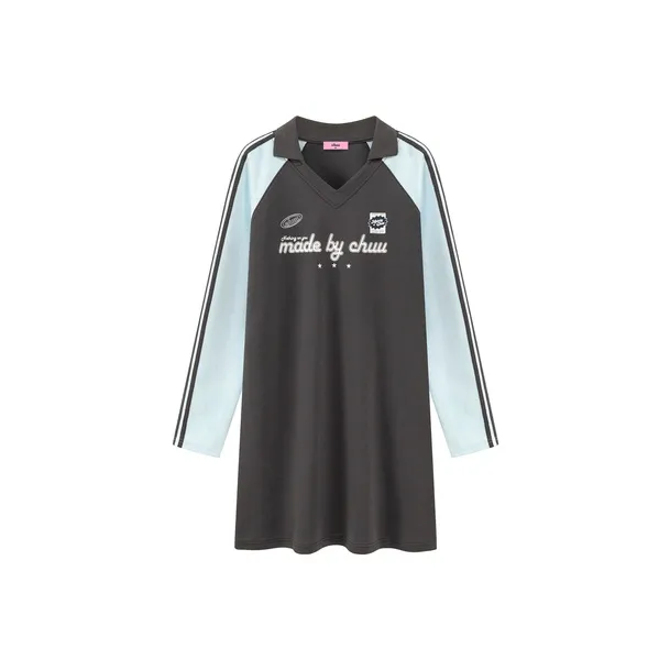 CHUU Long Sleeved Dresses Women's Carbon Gray-0