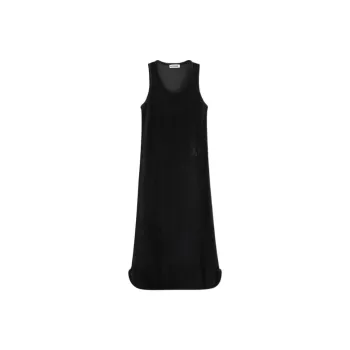 JIL SANDER SS24 Sleeveless Dress Women's Black
