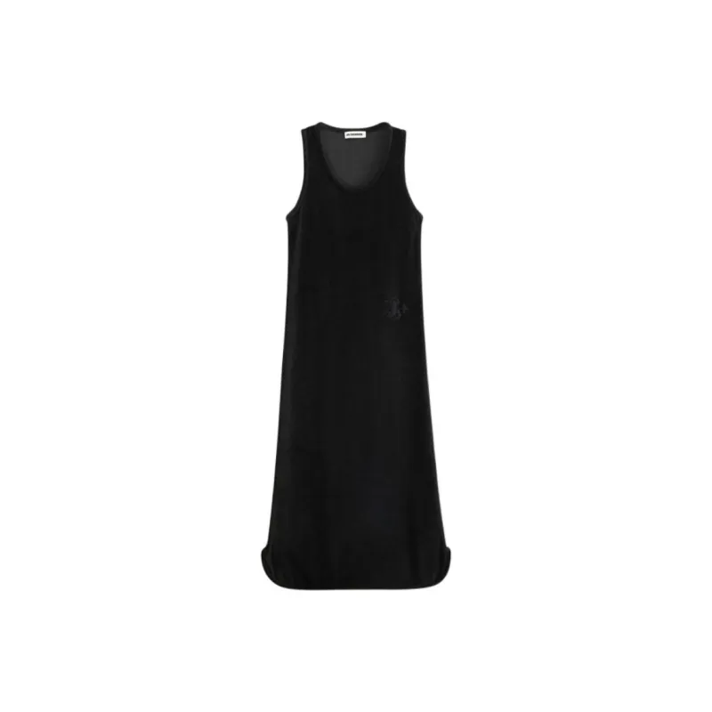 JIL SANDER SS24 Sleeveless Dress Women's Black-0