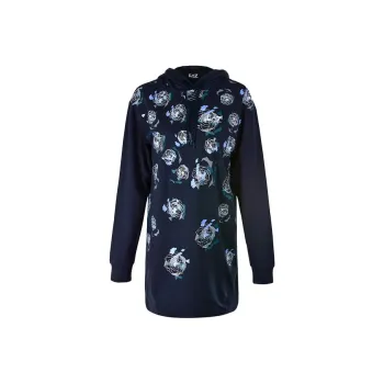 EMPORIO ARMANI EA7 Long Sleeved Dresses Women's Dark Blue
