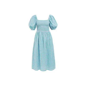BARBOUR Geranium Midi Dress Short-Sleeved Dresses Women's Blue