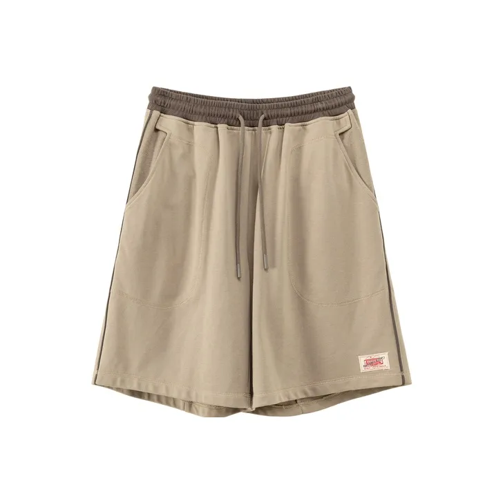 NO ONE ELSE Casual Shorts Unisex Gray Coffee-0