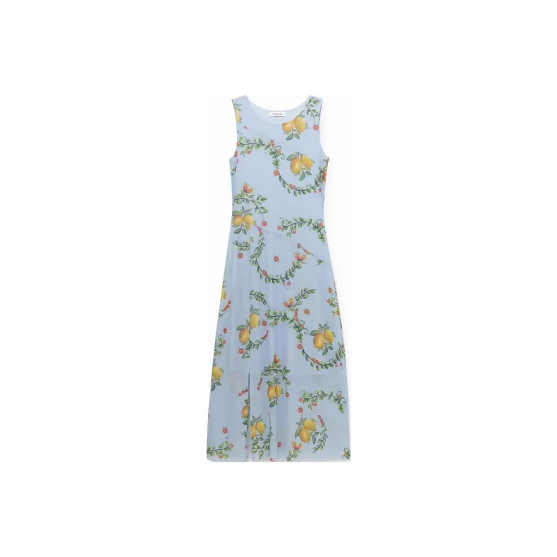 Desigual Sleeveless Dress Women's Blue-0