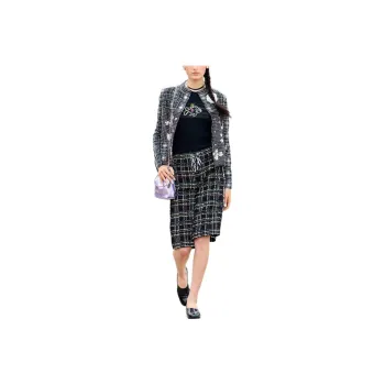 CHANEL Casual Shorts Women's Black White