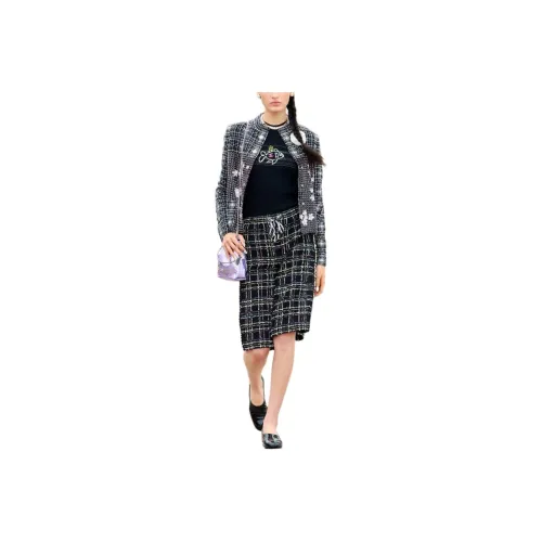 CHANEL Casual Shorts Women's Black White