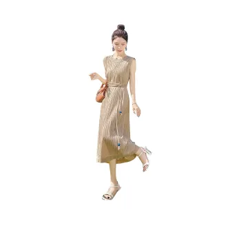 Cypress House Sleeveless Dress Women's Light Khaki
