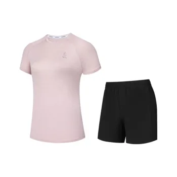 QIAODAN Casual Suit Women's Sheer Pink Heather Gray Black