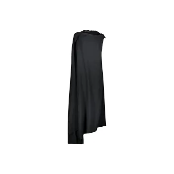 Balenciaga Asymmetric Draped Sleeveless Dress