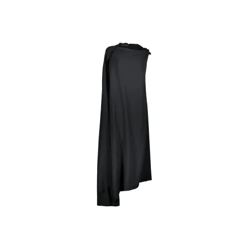 Balenciaga Asymmetric Draped Sleeveless Dress