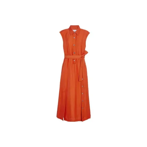 COACH Sleeveless Dresses Women's Orange