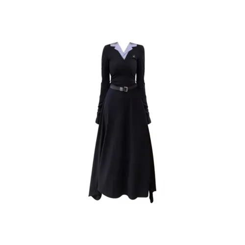ZCDECO Long Sleeved Dress Women's Black