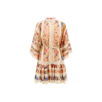 Zimmermann Floral Printed Mini Dress