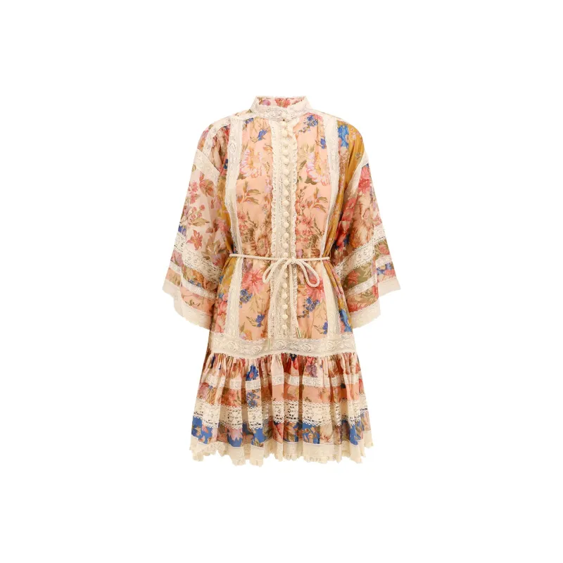 Zimmermann Floral Printed Mini Dress-0
