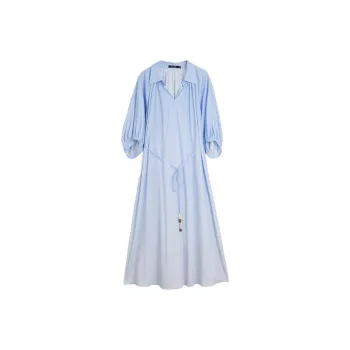 ELLE Long Sleeved Dress Women's Blue