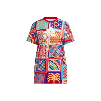 Adidas x FARM RIO Slim Dress Short-Sleeved Dresses Women's Multicolor