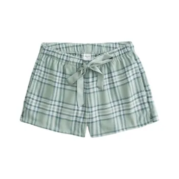 Hollister Casual Shorts Women's Green Plaid