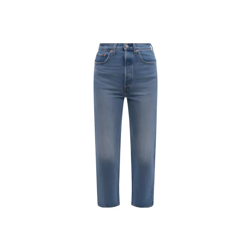 Levis Ribcage Straight Ankle Jeans-0