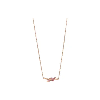 TIFFANY & CO. 18K Rose Gold Necklaces Women's Pink Gold