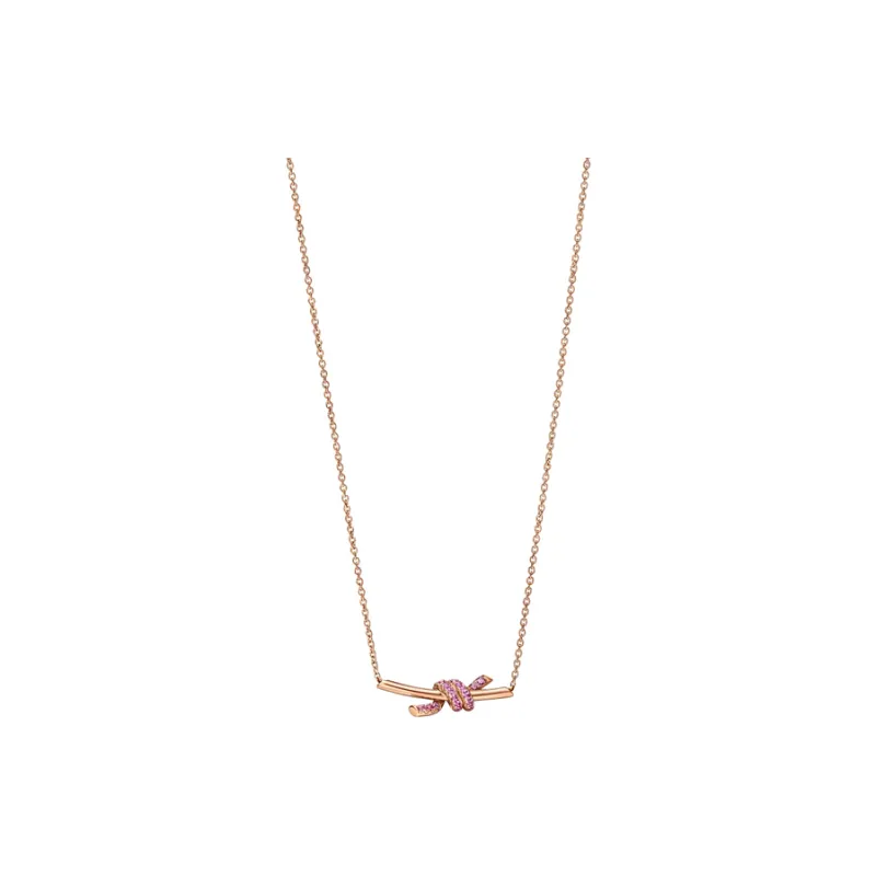 TIFFANY & CO. 18K Rose Gold Necklaces Women's Pink Gold-0