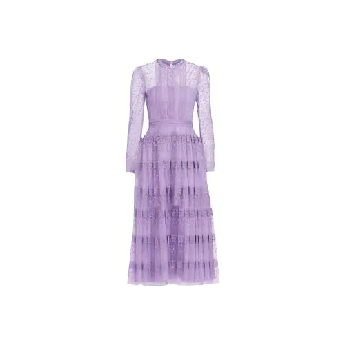 Self portrait Long Sleeved Dress Women's Lilac