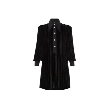 Zimmermann Illustration Velvet Mini Dress