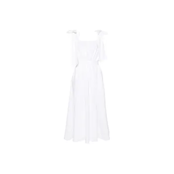 MSGM Bow detail Midi Dress