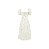 Ivory White Print