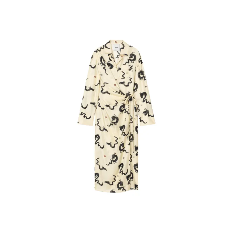 NANUSHKA SS24 Year Of The Dragon Collection Long Sleeved Dresses Women's Ecru-0