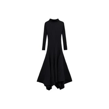 INSUN Long Sleeved Dress Women's Black