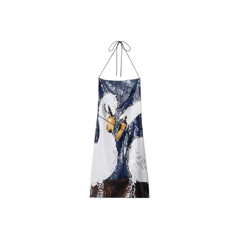 Burberry Sleeveless Dress Women's Blue-0