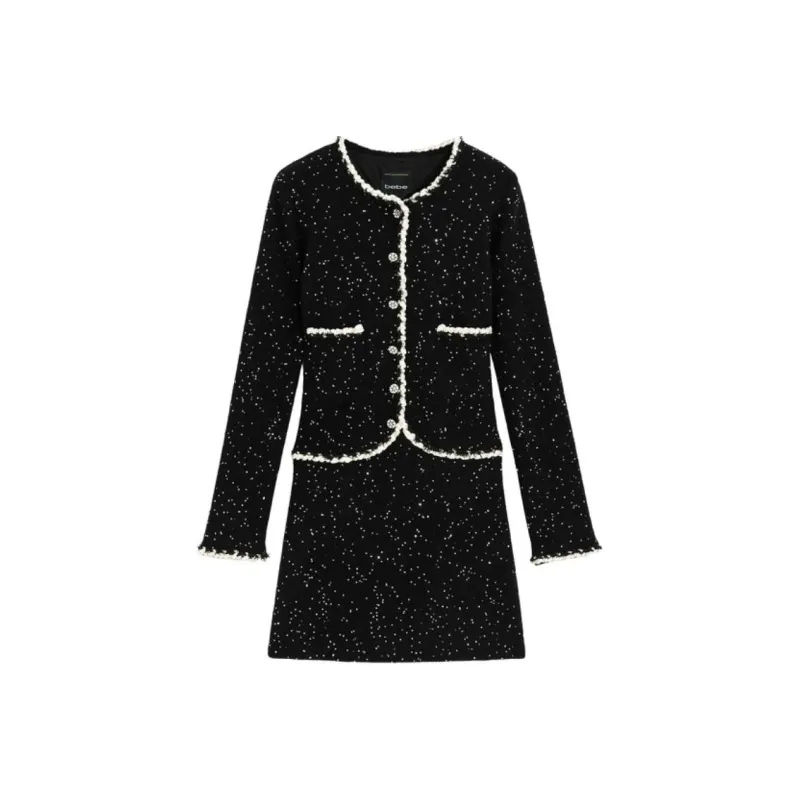 Bebe FW24 Long Sleeved Dresses Women's Black-0