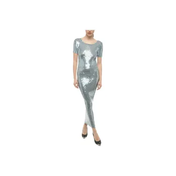 Maison Margiela Short-Sleeved Dresses Women's Silver