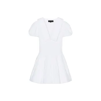 ZARA Short Sleeved Dress Women's White