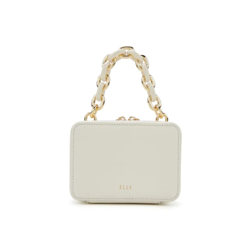 ELLE Cow Leather Box Bag Handbag Women's Multicolor-7