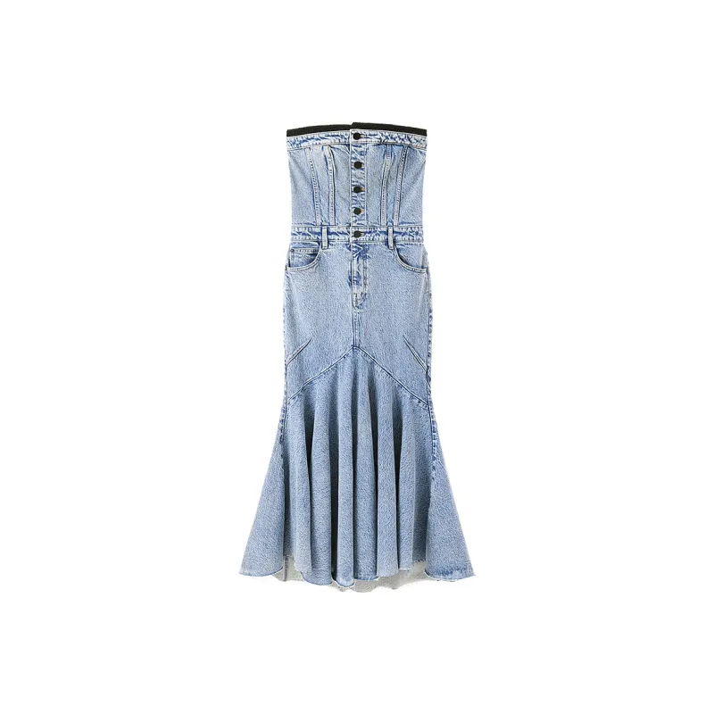 Miss Sixty Sleeveless Dress Women's Medium Blue-0