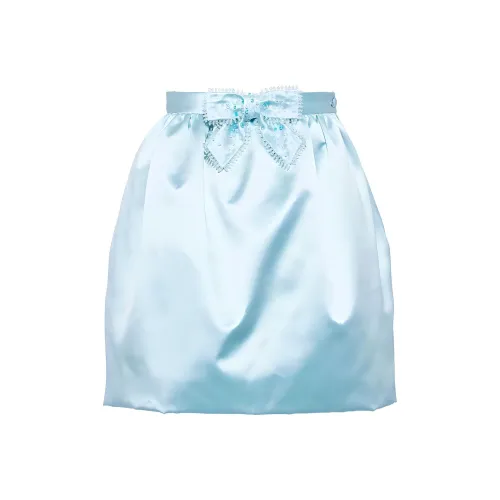 MIU MIU FW21 Casual Short Skirts Women's Blue