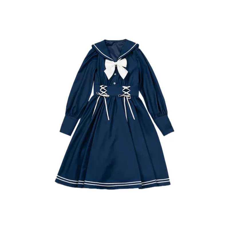 LALAJK Long Sleeved Dresses Women's-5
